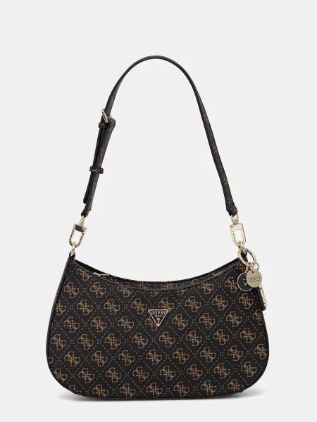 Guess torebka NOELLE brązowy