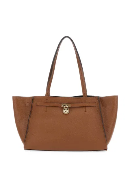 Geantă Michael Michael Kors cu autograf din satin negru