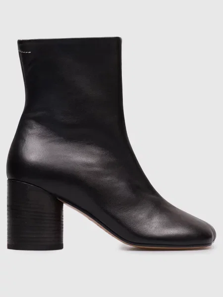 Кожаные ботильоны Maison Margiela Mm6 черные