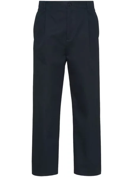 Pantaloni chino Valentino Garavani plisate albastru