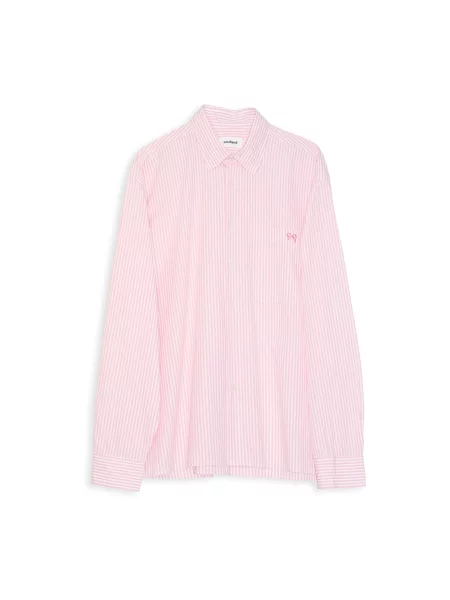 Koszula w paski Soulland w paski różowa