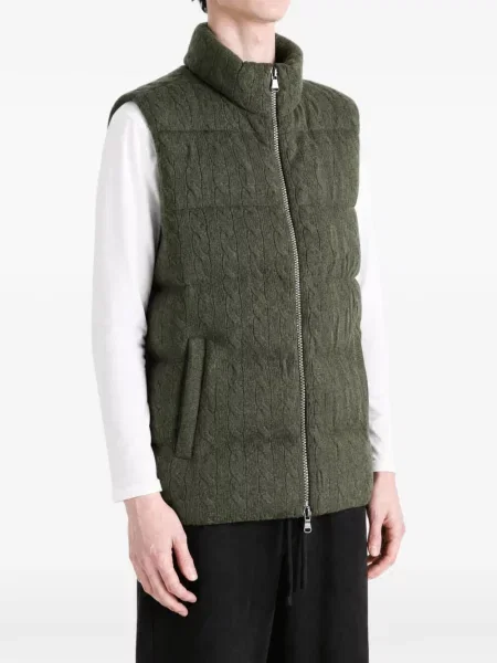 Sweter Polo Ralph Lauren w kratę tweedowy z kołnierzem brązowy