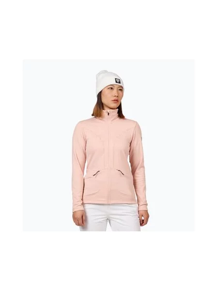 Світшот Rossignol Blackside Fleece Fz пудрово-рожевий рожева