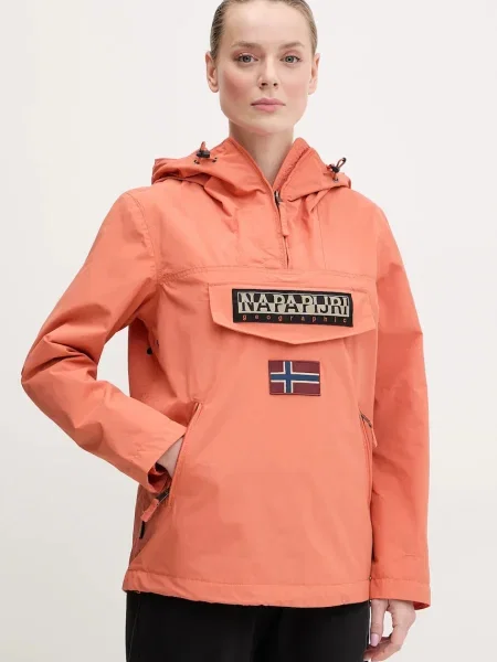 Napapijri geaca Rainforest femei de tranzitie portocaliu