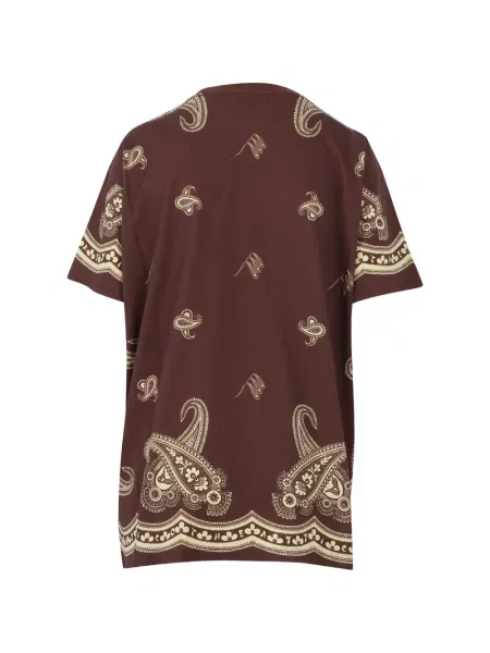 Μπλούζα The Attico με σχέδιο paisley καφέ