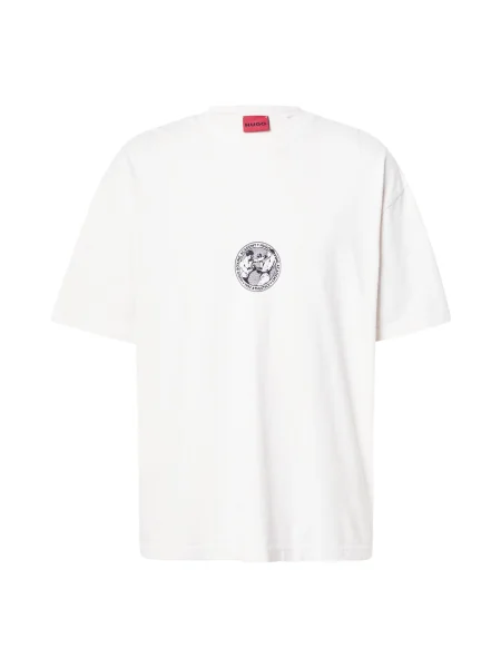 HUGO Tricou Dwresto alb