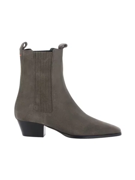 Buty do kostki Aeyde skórzane szare