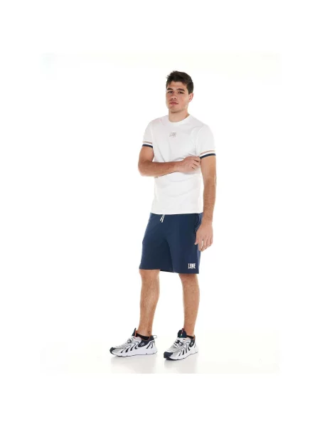 Rövid ujjú rövid póló Leone 1947 fehér