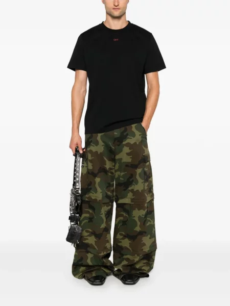 Raštuotas grafiniai marškinėliai Off-white balta