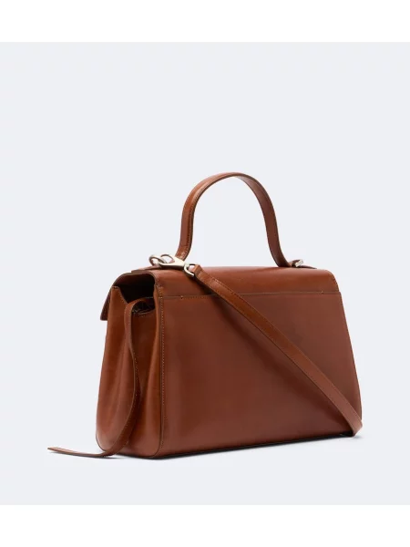 Top Savette din piele maro
