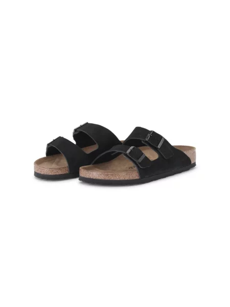 Klapki Birkenstock skórzane czarne