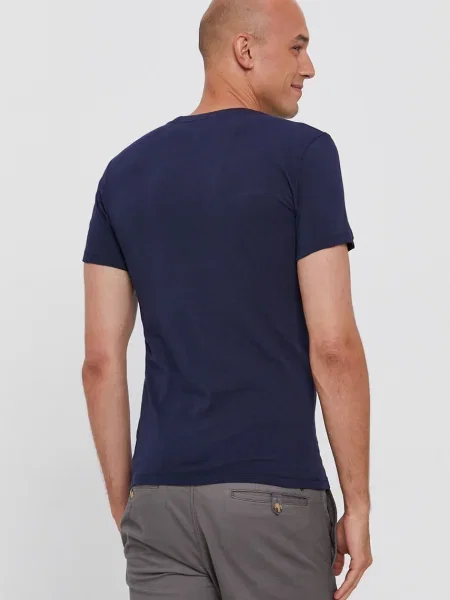 Tričko Polo Ralph Lauren tmavomodrá hladké