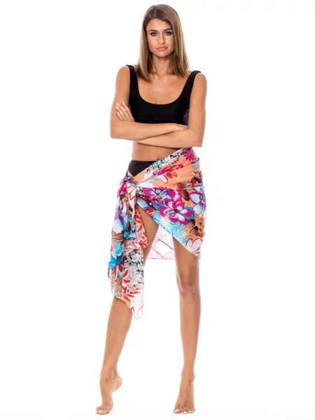 Costum de baie Fashionhunters cu model floral