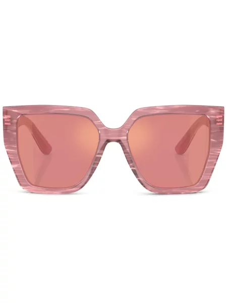 Ochelari de soare Dolce & Gabbana Eyewear cu imagine cu imprimeu abstract roz