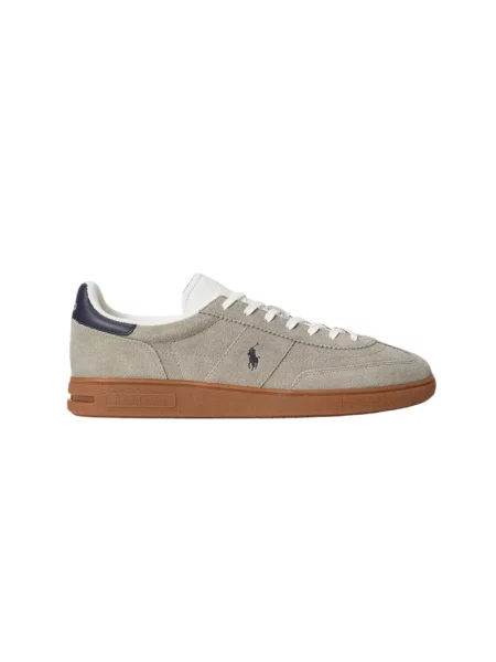 Sneakersy Polo Ralph Lauren skórzane szare