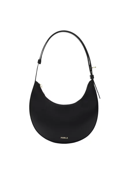 Mała mały torebka skórzana Furla skórzana czarna
