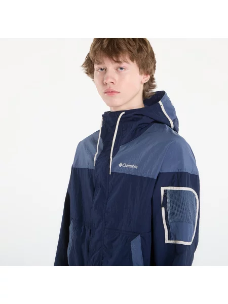 Softshellová bunda Columbia Challenger II Windbreaker collegiate navy/dark mountain tmavě modrá