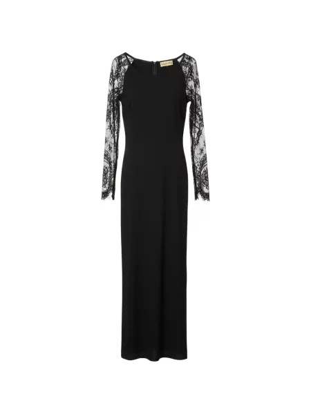 Lung rochie maxi Valentino Garavani din dantelă negru