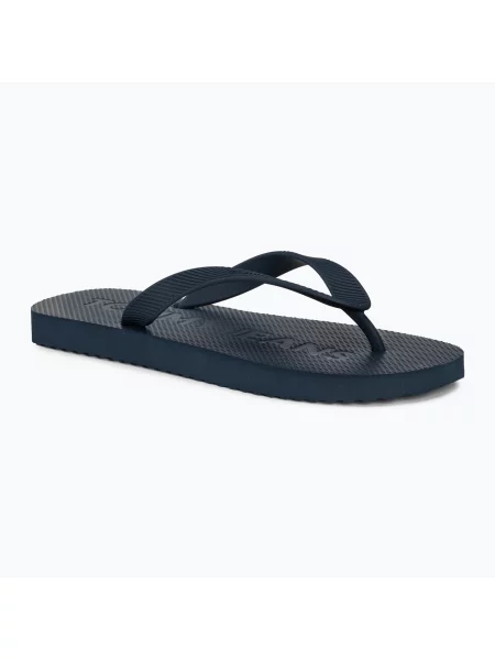 Дамски джапанки Tommy Jeans Logo Flip Flop dark night navy синьо