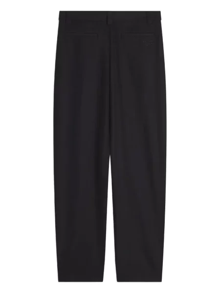 Pantaloni Maison Kitsune de lână plisate negru