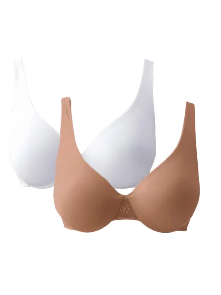 NUANCE Sutien / maro alb