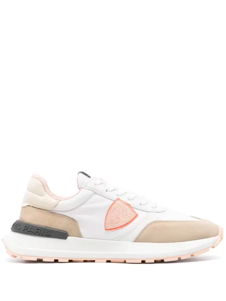Sneakerși Philippe Model Paris cu șireturi din dantelă roz