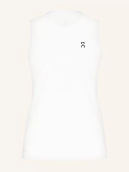 Top On bez rękawów biały
