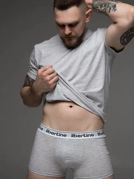 Боксеры Libertine серые