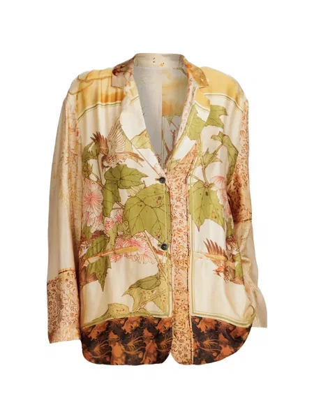 Geacă Masnada cu model floral cu imagine