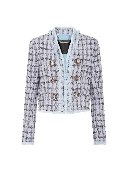 Marynarka Philipp Plein tweedowa niebieska