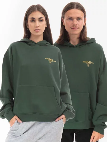 Guess Originals Dukserica Go Harper Ls Hoodie zelena