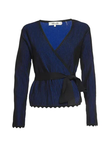 Top Dvf Diane Von Furstenberg cu dungi plic albastru