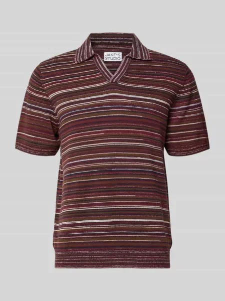 Koszulka polo w dzianinowym wyglądzie krój regular fit Jake*s Studio Men