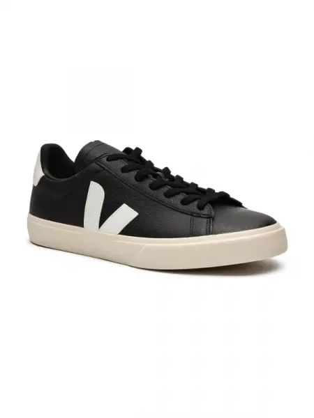VEJA Bőr sneakers tornacipő Campo fekete