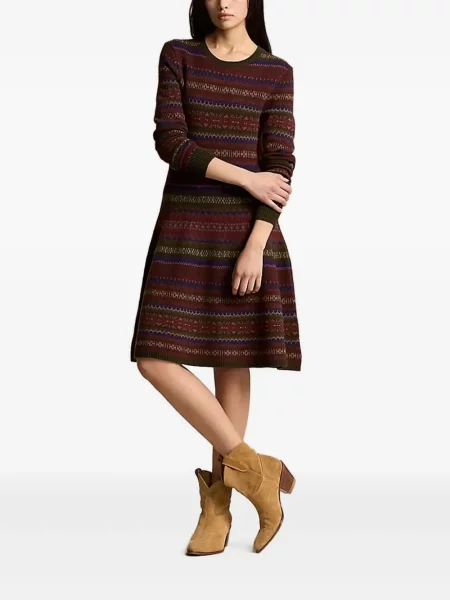 Kostiumas "houndstooth" rašto bokseriai Polo Ralph Lauren iki kelių mėlyna