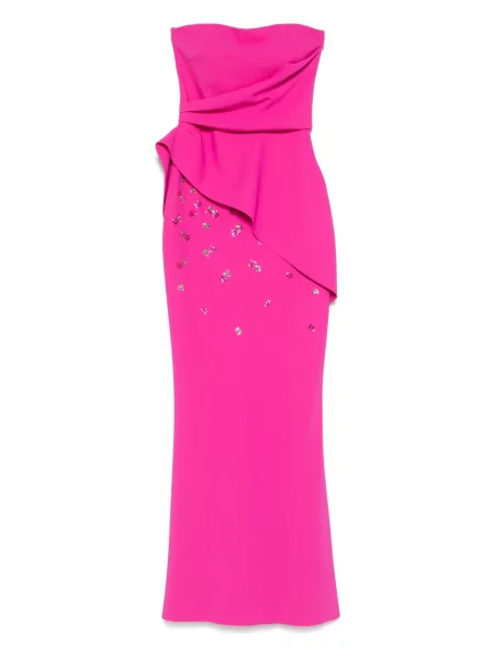 Maksi sukienka maxi Chiara Boni z cekinami garniturowa różowa