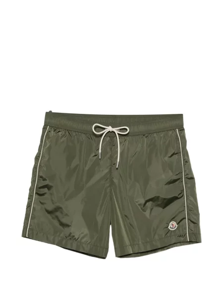 Húzózsinór fürdőruha Moncler autogrammal zöld