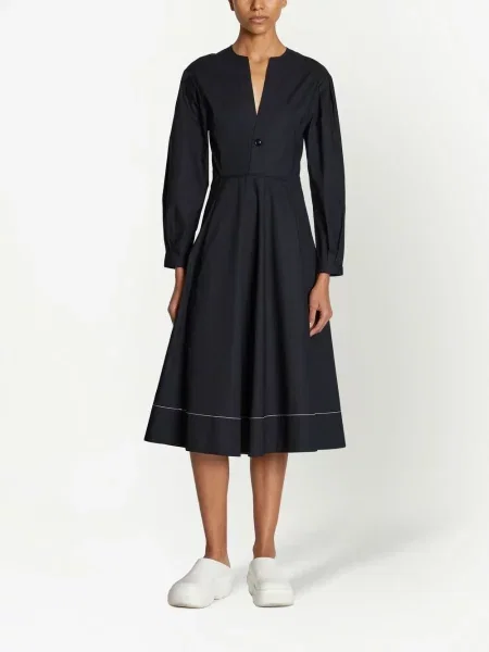 Kostiumas suknele Proenza Schouler White Label v formos iškirpte poplinas balta