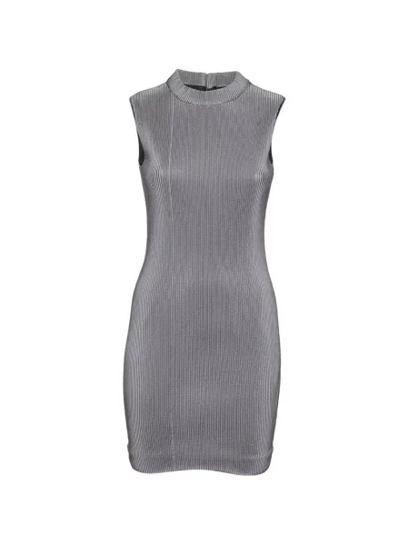Rochie mini Neil Barrett din jerseu gri