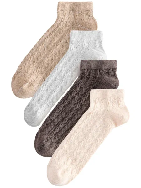 Next Șosete bej / maro / roz alb