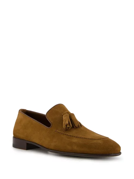 Zomšinės loaferiai Manolo Blahnik ruda