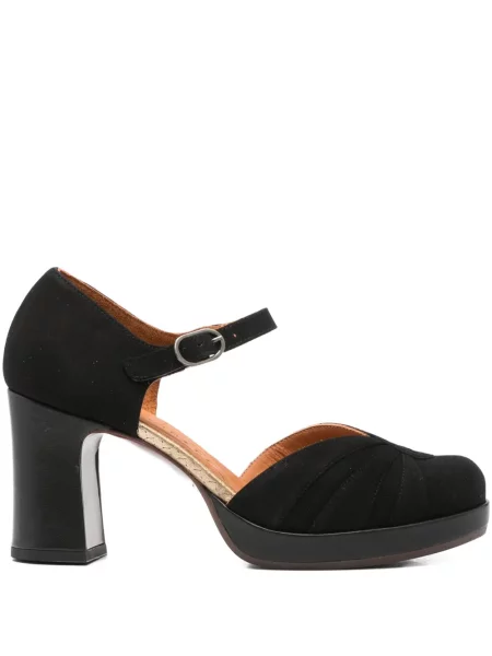 Pantofi cu toc Chie Mihara din piele de căprioară negru