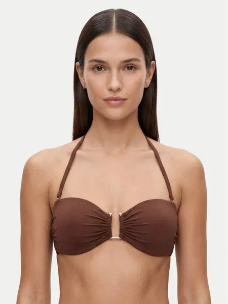 Max Mara Beachwear Bikini partea de sus Amelia închis maro