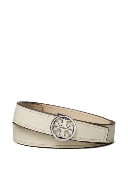 Curea Tory Burch din piele alb