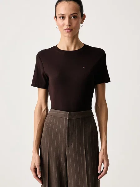 Tommy Hilfiger tricou pentru femei din maro