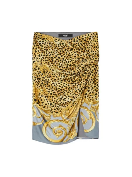 Spódnica midi Versace drapowana