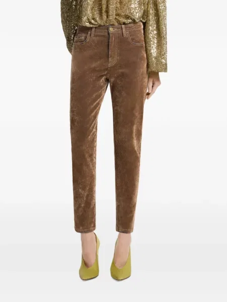 Blugi drepți Elie Saab maro