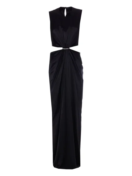 Rochie Max Mara din satin de costum negru