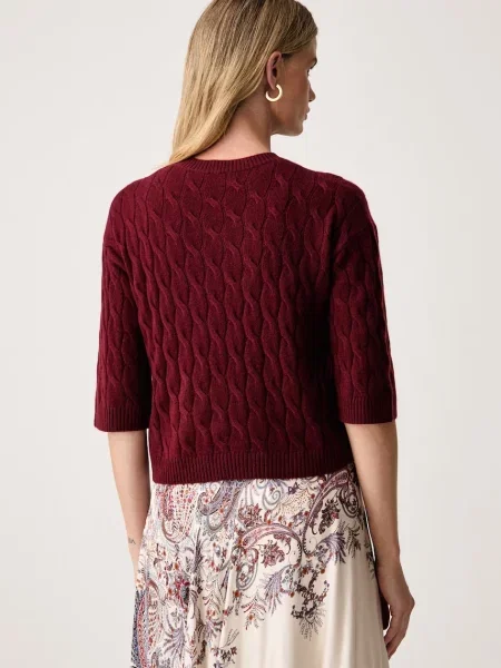 Sweter Marella wełniany czerwony