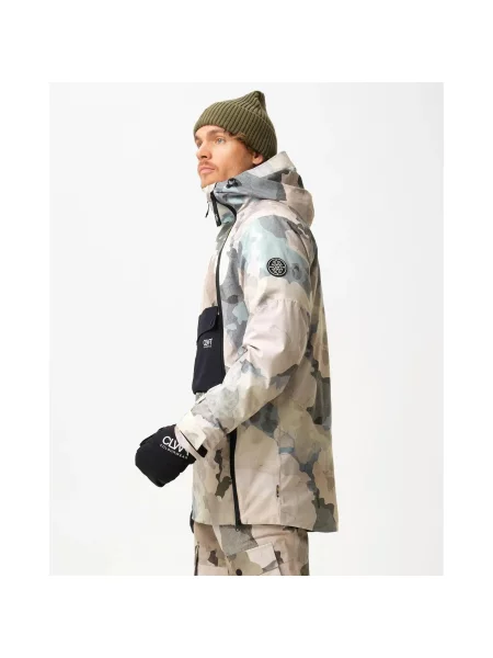 Kurtka narciarska Colourwear Foil beżowa